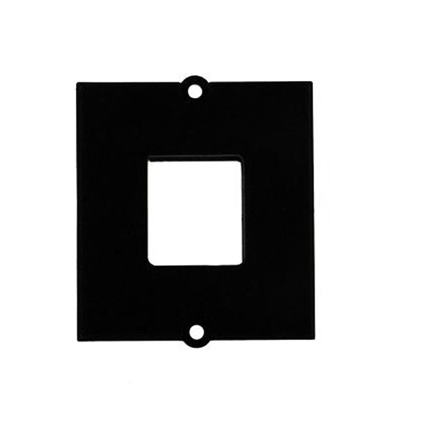 Custom Modul Rahmen, 1x Keystone mit Metallhalterung, schwarz 