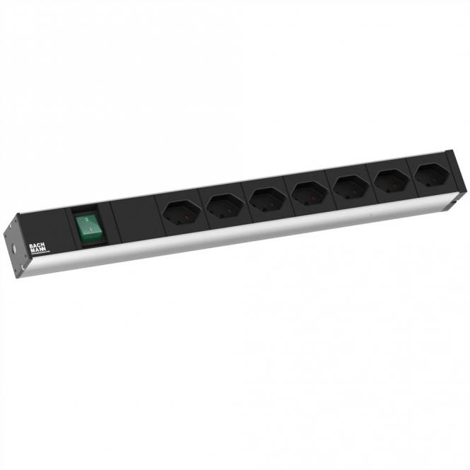 19-Zoll 1HE 7xCH T13, 1xSchalter 