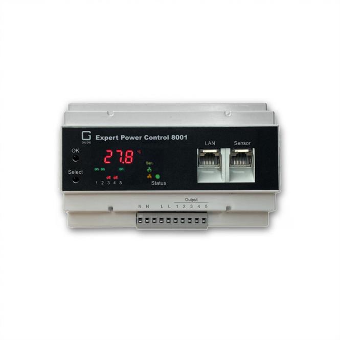 8001-1 EPC NET 5x Relais, 1 port capteur, mesure, rail DIN 