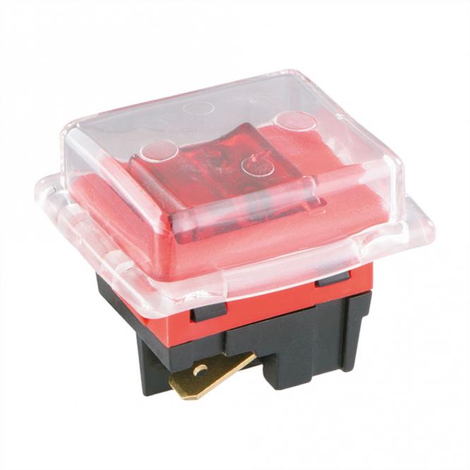 Wippenschalter Serie 8014, Ausschalter, bel., 2polig, r/r 