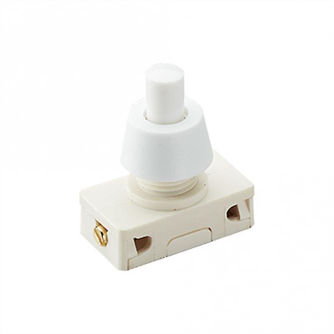 Druckknopfschalter Serie 3030, Ausschalter, 1polig, weiß 