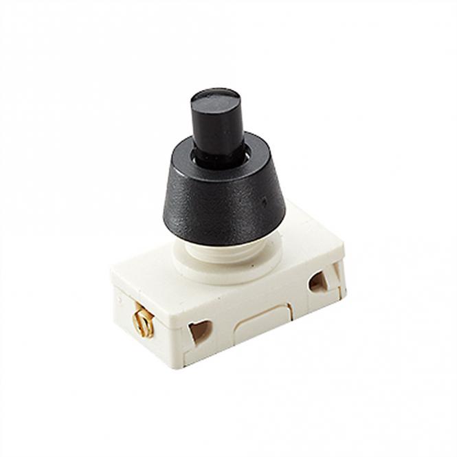 Druckknopfschalter Serie 3030, Ausschalter, 1polig, schwarz 