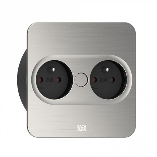 TWIST 2 2xUTE 2,0m AEH Edelstahl-Optik eckig 