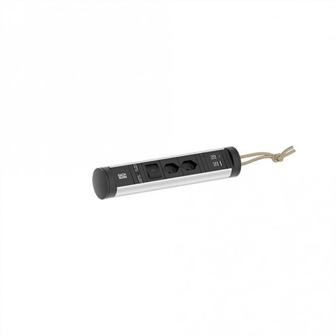 CYCLE Loop 2xCH 1xSchalter 1xUSB A/C 22W 2,5m T12 