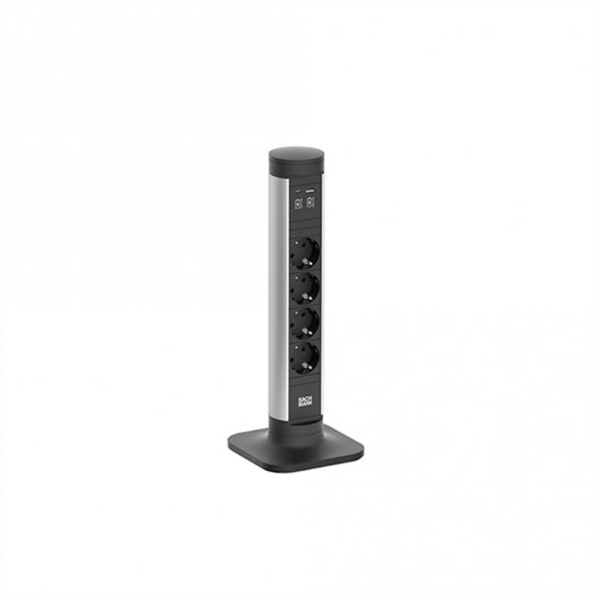 CYCLE Pole S 4xCEE7/3 1xUSB A/C 22W 2,5m CEE7/7 