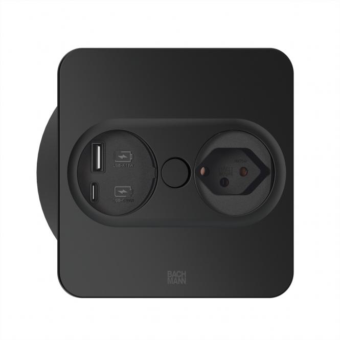 TWIST2 1xT13 Charger USB A/C, T12 Montagestecker 