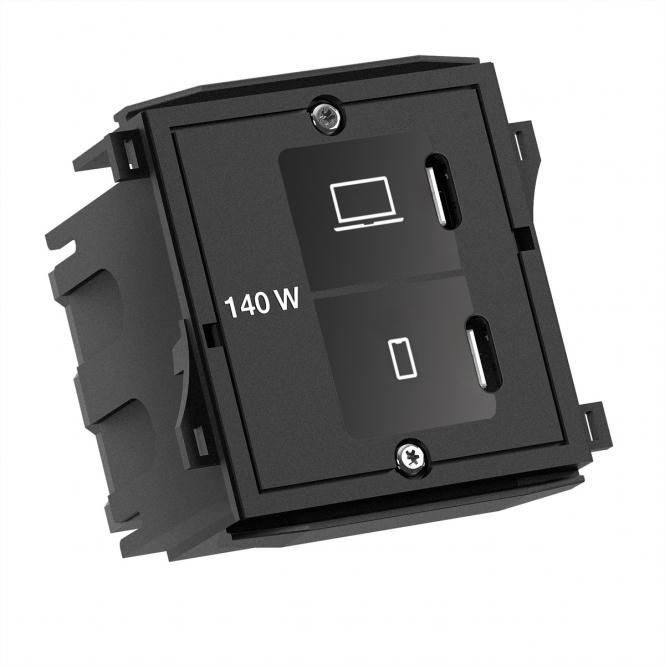 Custom Modul USB C/C/C Charger, mit Netzteil 