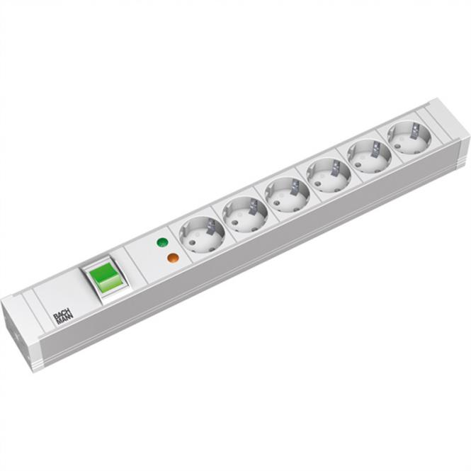 19-Zoll PDU PVC 6xCEE7/3 Schalter 