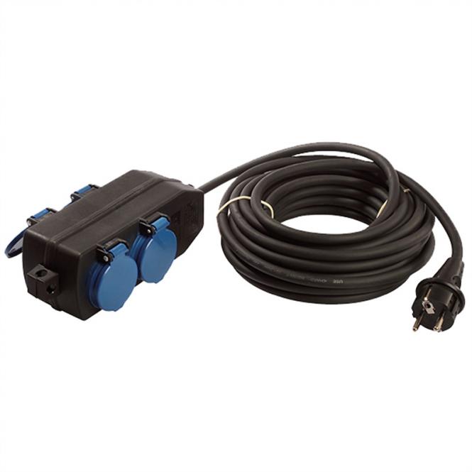 Verteilersteckdose 4x CEE7/3 10m, IP44 