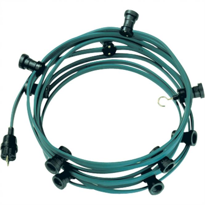 Guirlande lumineuse, 10 douilles, 10m 