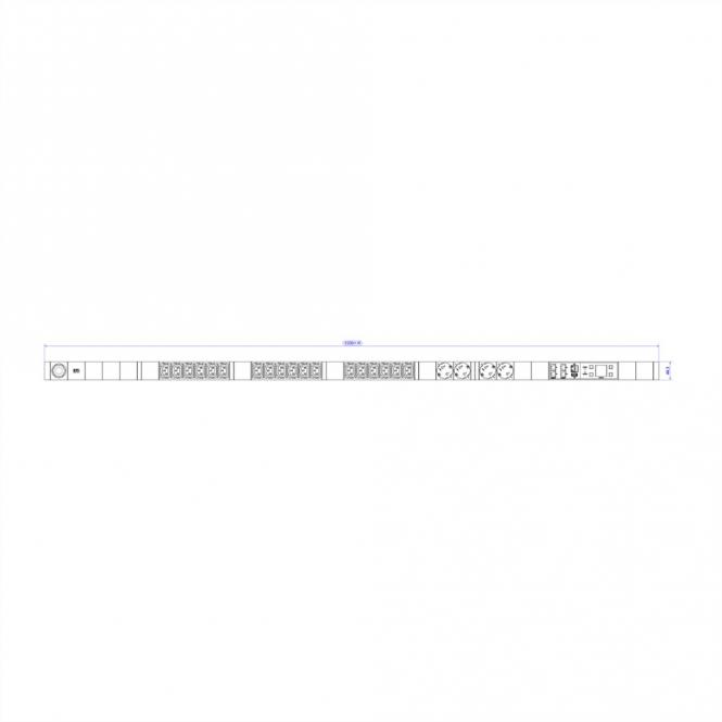 BN7500 18xC13 4xCEE7/3, prise de mesure 3G2,5 CEE16A Lan, prise de commutation D. 