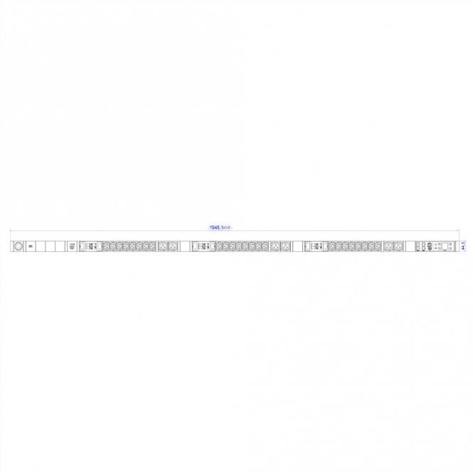 BN7500 3xRCM 24xC13 6xC19 6xLS, mesure p.Ph. 5G4 CEE3x32A Lan commutation p.D. 