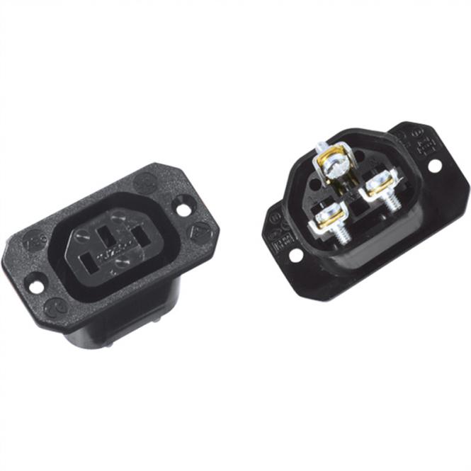 Prise C13, Noire, à visser 