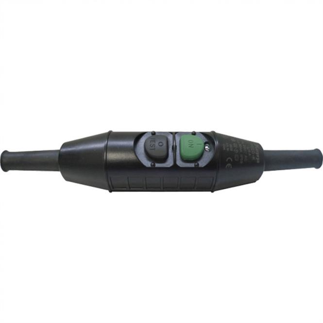 PRCD-K 230V, 16A, 30mA, interrupteur intermédiaire à cordon noir, IP55 