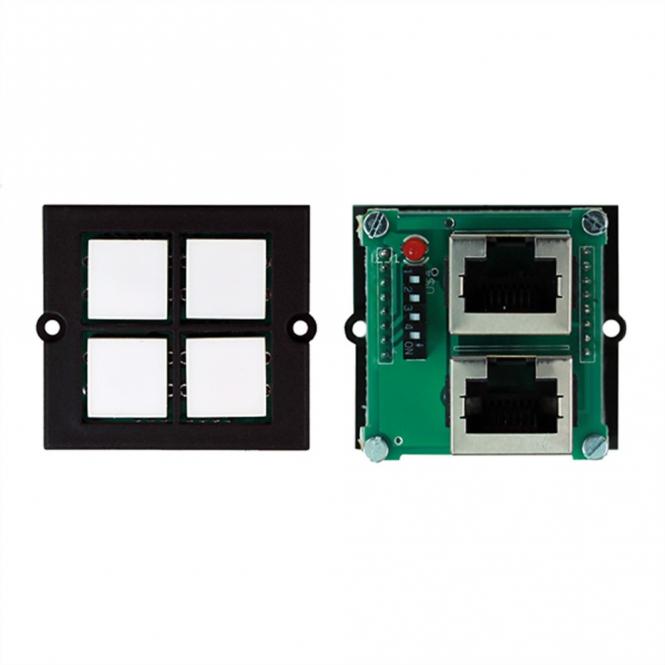 cadre 4xTaster universal Controler+ champs d'inscription 