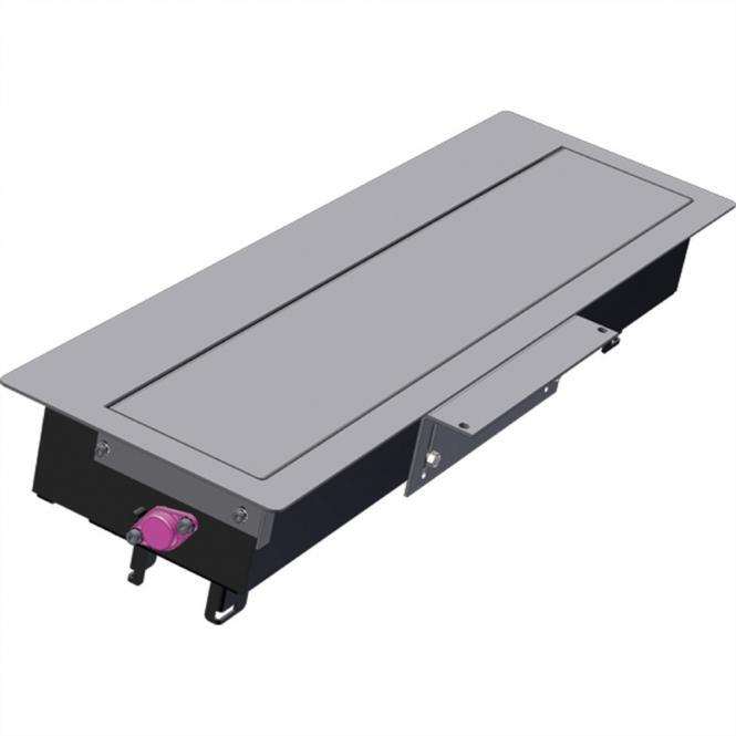 TOP FRAME sur table Unsym 8x RAL9006 boîtier sw 