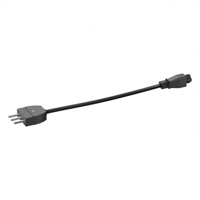 Câble de raccordement H05VV-F 3G 0,75mm², noir, L = 1,0m, IEC C5/P40 