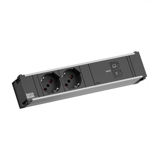 CONI 2xP40 1xUSB C/C 100W, L=0,2m 