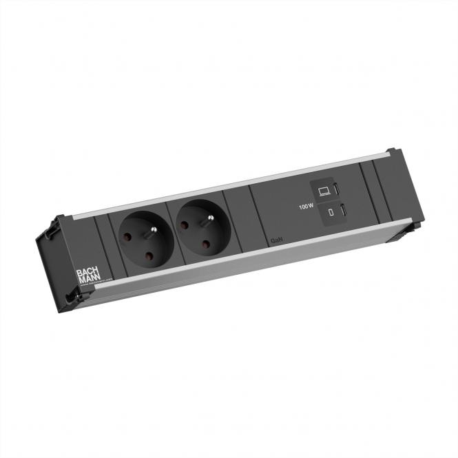CONI 2xUTE 1xUSB C/C 100W, L=0,2m 