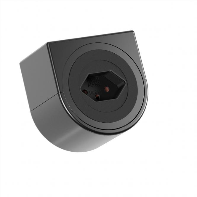 PIX HOLDER SINGLE, 1x CH T13, ISV, schwarz, 0,2m 