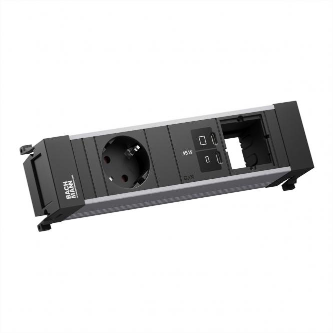 POWER FRAME 1xCEE7/3, 1xUSB C/C 45W 1xCM L=0,2m 