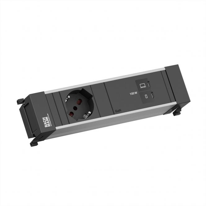 POWER FRAME 1xP40, 1xUSB C/C 100W L=0,2m 