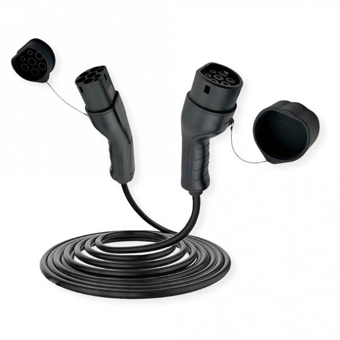 Ladekabel Typ2, 3-phasig, 480VAC (3P+N+E), 32A, 22 kW, 5m 