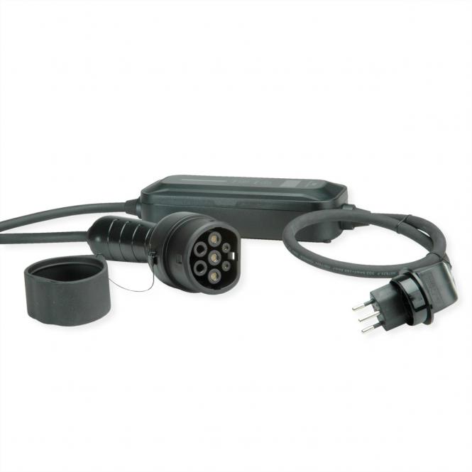 Tragbares E-Auto Ladegerät, T12 (CH, Typ J) & Typ2 Stecker 
