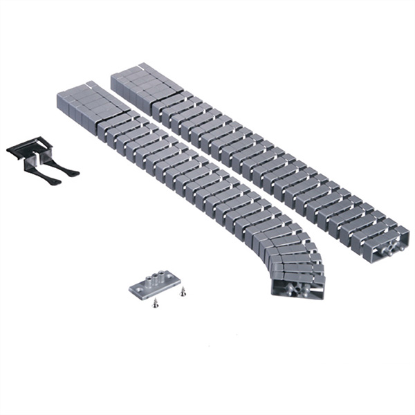 Serpent de câble Flex II Set argent 75cm 