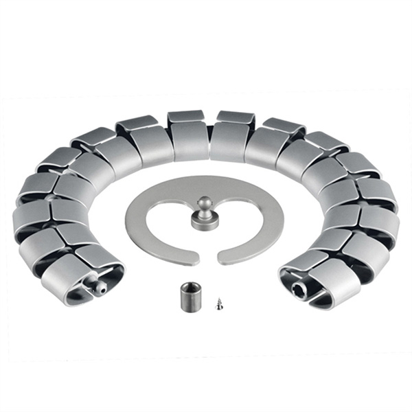 Serpent de câble Premium Set argent 75cm 