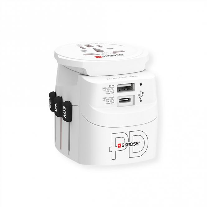 PRO Light USB A/C 30PD World Reiseadapter, Weltweit 