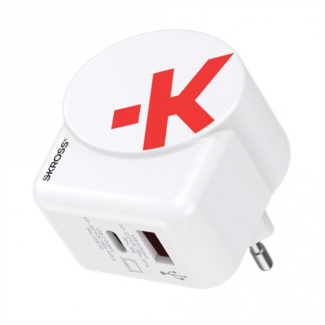 Chargeur USB Euro A/C 65PD avec câble USB-C 