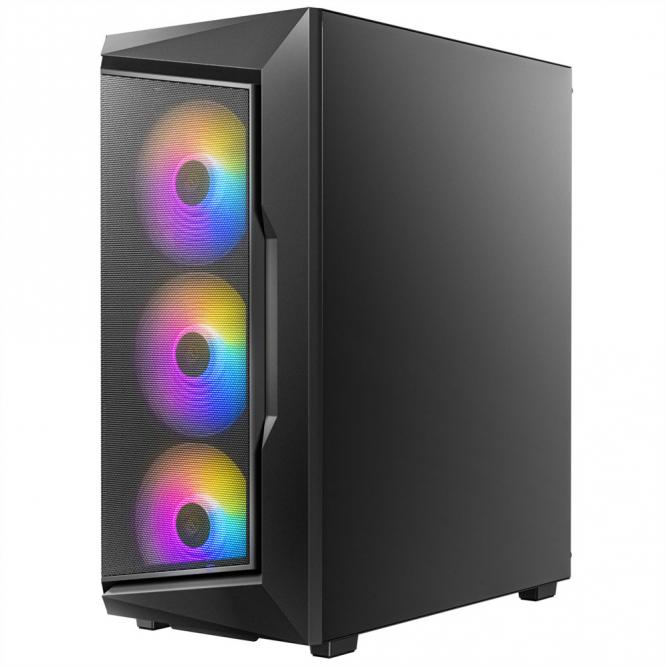 AX61 Elite PC Gehäuse Midi Tower Gaming ATX, schwarz 