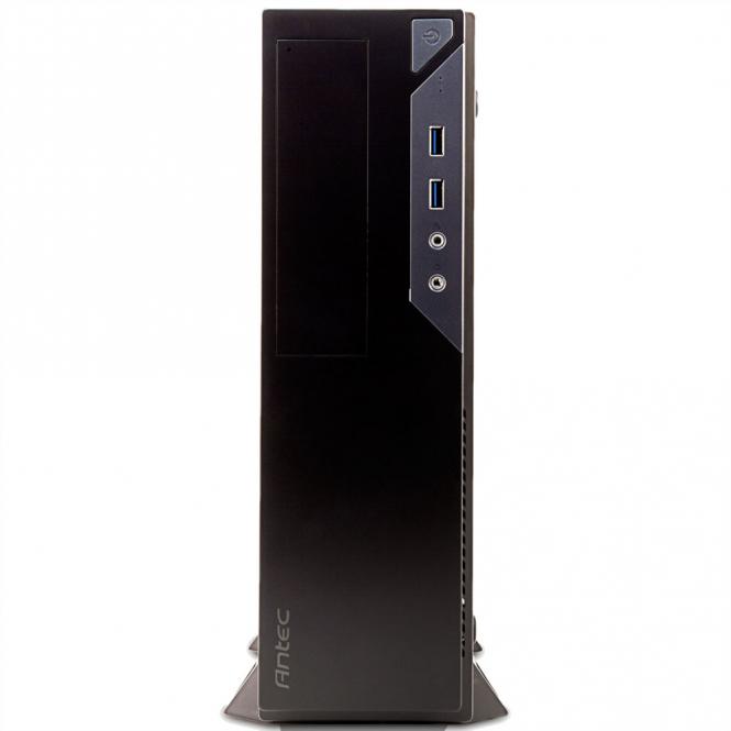 VSK 2000 U3 Slim Desktop Black PC Gehäuse ATX, schwarz 