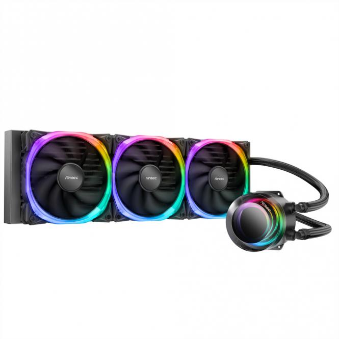 Ventilateur de refroidissement à eau pour processeur Vortex 360 ARGB, noir 