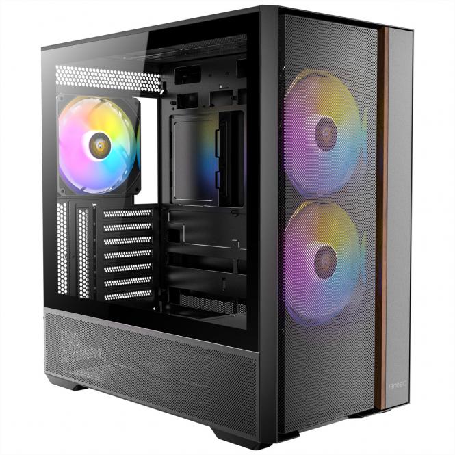 Boîtier PC FLUX Rear ATX/Micro-ATX/ITX, type « Midi Tower », noir 