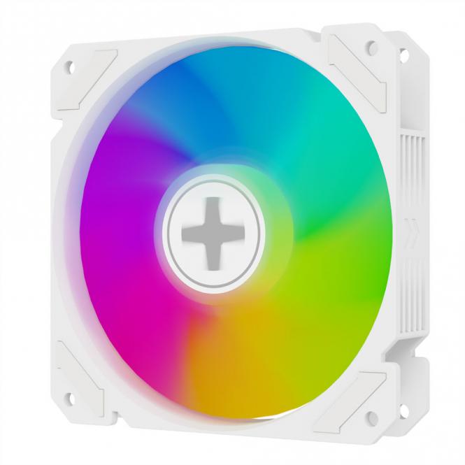 Performance A+ REVERSE XF066, ventilateur LED ARGB 120mm blanc 
