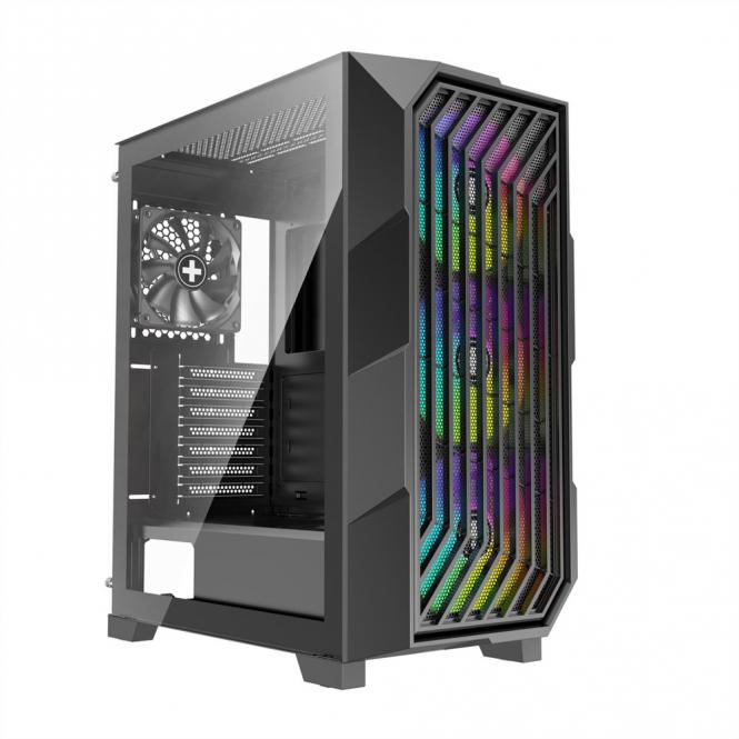 Xilent Breeze II ATX PC Case black, X812.ARGB Gaming ATX PC Case schwarz 