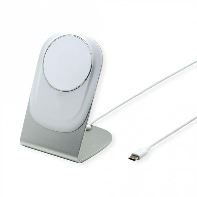 Magnet-Induktions-Ladegerät mit Standfuß für Mobilgeräte, 15W 