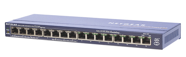 Desktop PoE Switch, 16 Ports 
