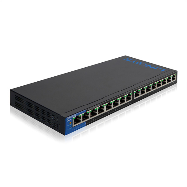 LGS116P 16-Port Desktop Gigabit PoE Switch für Unternehmen, Auto-Sensing 