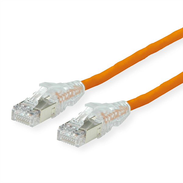Câble patch Cat. 6A (Class EA) S/FTP, CU 7702 flex LSOH, AMP v2, orange 3,0 m