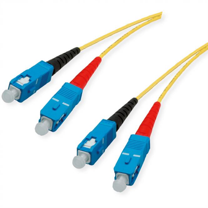 Quality LWL-Kabel Single Mode E9/125µm OS2, SC/SC, gelb, 7,5m 