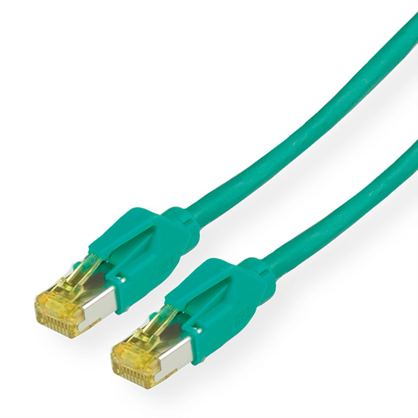 Patchkabel Kat. 6A, Class EA, S/F, MegaLine F6-90, HiRose TM31, LS0H, grün, 20,0m 