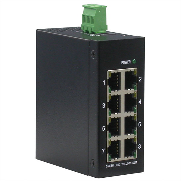 Switch industriel 8 ports RJ-45 non administrable 