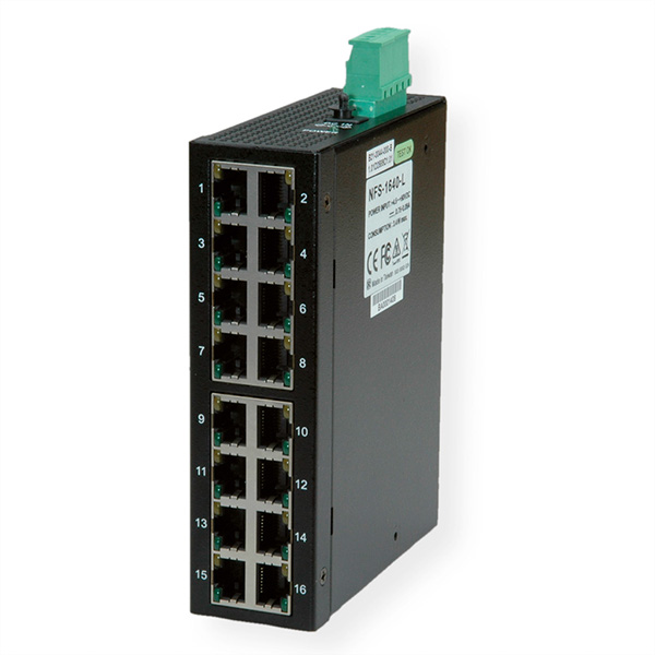 Switch industriel 16 ports RJ-45 non administrable 