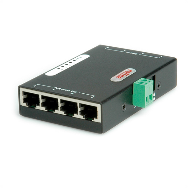 Injecteur PoE Gigabit Ethernet, 4 ports 