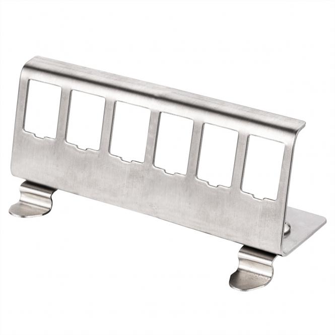Hutschienen-Adapter unbestückt, für 6 Keystones 