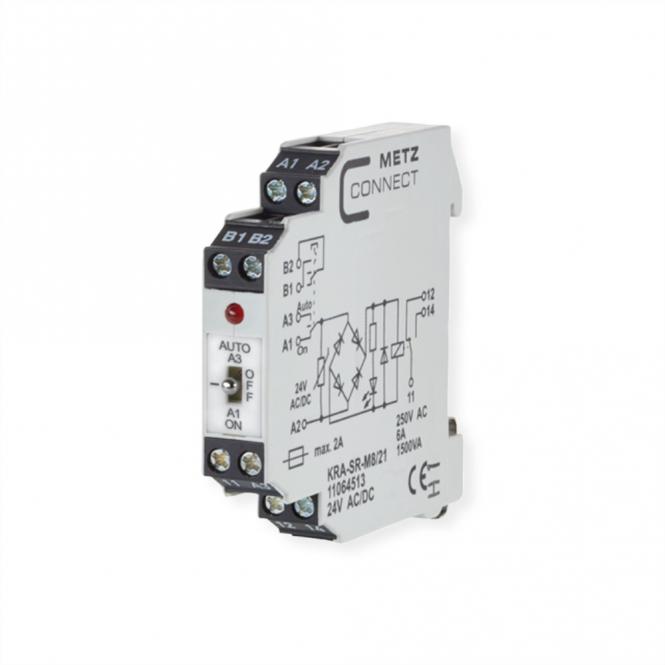 KRA-SR-M8/21, 1 Wechsler, 24V AC/DC 