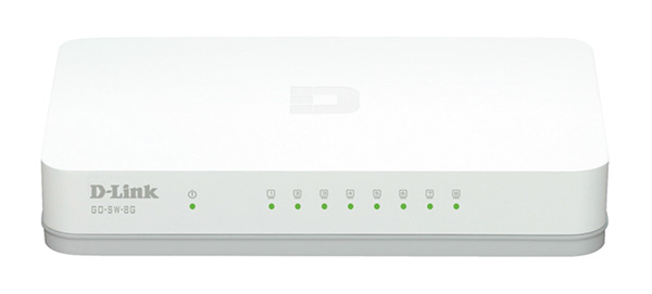 GO-SW-8G/E white 8-Port Gigabit Easy Desktop Switch 